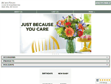 Tablet Screenshot of belaireflowers.com